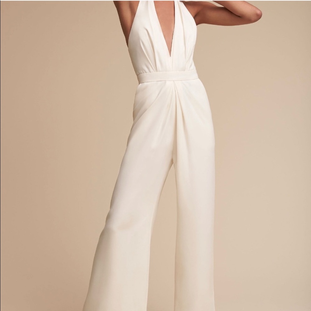 White BHLDN Jill Stuart jumpsuit size 0